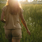Katie Handwoven Cotton Pants Yellow Gingham Made to Order