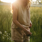 Katie Handwoven Cotton Pants Yellow Gingham Made to Order