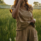 Katie Handwoven Cotton Pants Yellow Gingham Made to Order