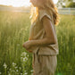 Katie Handwoven Cotton Pants Yellow Gingham Made to Order
