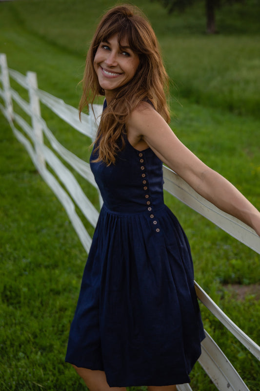 Lucy Dress in Linen Made to Order