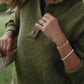 Imogene Oversized Wool Henley in Moss Made to Order