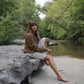Quinn Wool Cardigan in Light Brown Made to Order