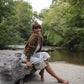 Quinn Wool Cardigan in Light Brown Made to Order