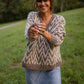 Maeve Textured V Knit Pullover Made to Order