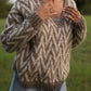Maeve Textured V Knit Pullover Made to Order