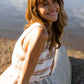 Katie Handwoven Cotton Set in Grey and White Stripe - S, M and L Left