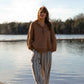 Katie Handwoven Cotton Set in Grey and White Stripe - S, M and L Left