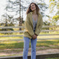 Portuguese Wool Pieper Coat in Mustard Basket Weave Made to Order