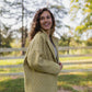 Portuguese Wool Pieper Coat in Mustard Basket Weave Made to Order