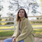 Portuguese Wool Pieper Coat in Mustard Basket Weave Made to Order