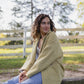 Portuguese Wool Pieper Coat in Mustard Basket Weave Made to Order