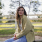 Portuguese Wool Pieper Coat in Mustard Basket Weave Made to Order