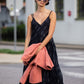 Silk Faro Dress in Black