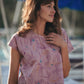 Claudia Mauve Paint Print Made to Order Set and Dress
