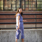 Katie Handwoven Cotton Separates - M Silver Cropped Pants