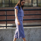 Katie Handwoven Cotton Separates - M Silver Cropped Pants