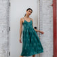 Silk Faro Dress in Green Made to Order