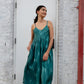 Silk Faro Dress in Green Made to Order