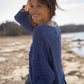 Katarina Handwoven Cotton Dress in Teal Plaid