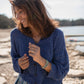 Hazel Cotton Cardigan in Periwinkle