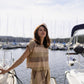 Katie Handwoven Cotton Set in Beige and Beige Stripe