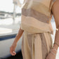 Katie Handwoven Cotton Set in Beige and Beige Stripe
