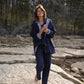 Patricia Wool Jacket in Speckled Navy Made to Order