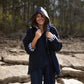 Patricia Wool Jacket in Speckled Navy Made to Order