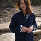 Patricia Wool Jacket in Speckled Navy Made to Order
