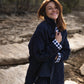 Patricia Wool Jacket in Speckled Navy Made to Order