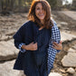 Patricia Wool Jacket in Speckled Navy Made to Order