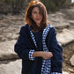 Patricia Wool Jacket in Speckled Navy Made to Order