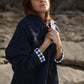 Patricia Wool Jacket in Speckled Navy Made to Order