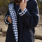 Patricia Wool Jacket in Speckled Navy Made to Order