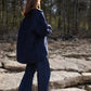 Patricia Wool Jacket in Speckled Navy Made to Order