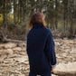 Patricia Wool Jacket in Speckled Navy Made to Order