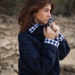 Patricia Wool Jacket in Speckled Navy Made to Order