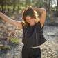 Katie Handwoven Cotton Set in Black