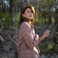 Julie Wool Blazer in Red and Brown Plaid Made to Order