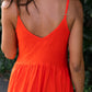 Faro Dress in Recycled Blood Orange Linen