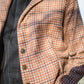 Julie Wool Blazer in Red and Brown Plaid Made to Order