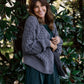 Quinn Wool Cardigan in Slate Made to Order