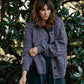 Quinn Wool Cardigan in Slate Made to Order