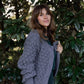 Quinn Wool Cardigan in Slate Made to Order