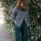 Quinn Wool Cardigan in Slate Made to Order