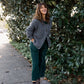 Quinn Wool Cardigan in Slate Made to Order