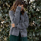 Quinn Wool Cardigan in Slate Made to Order