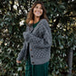 Quinn Wool Cardigan in Slate Made to Order