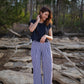 Katie Handwoven Cotton Set in Black and White Gingham